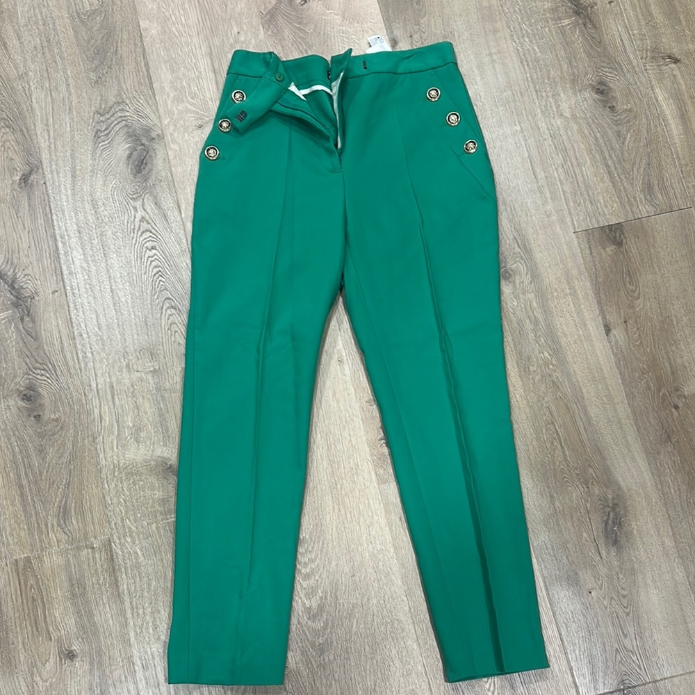 Zara Green Pants NWOT